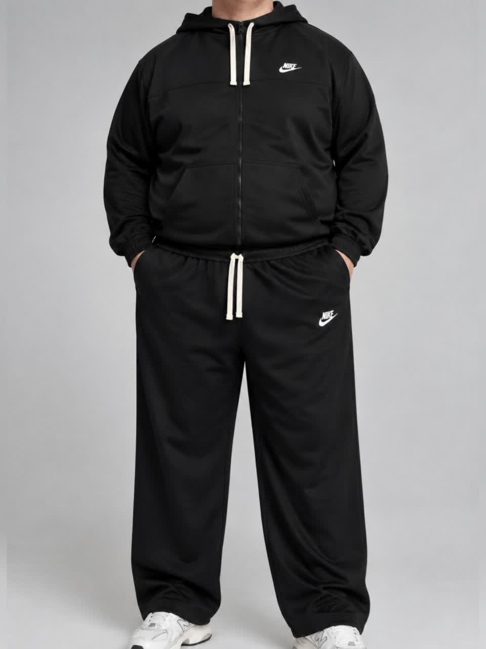ست سویشرت وشلوار اویشو سایزبزرگ(735) - 6XL, مشکی