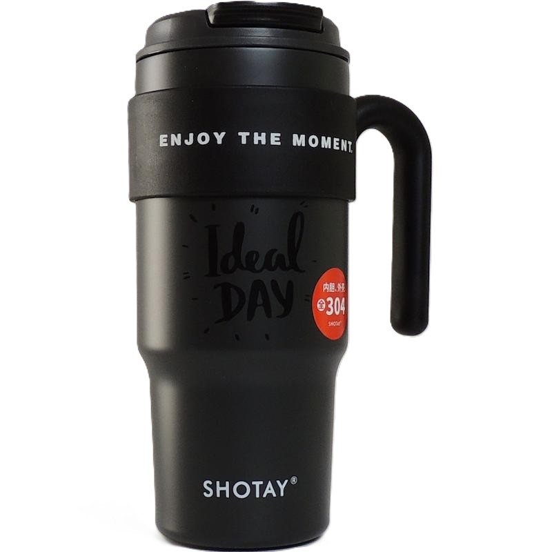 تراول ماگ دسته دار طرح استنلی 1 لیتر برند SHOTAY رنگ مشکی - منتظر قیمت