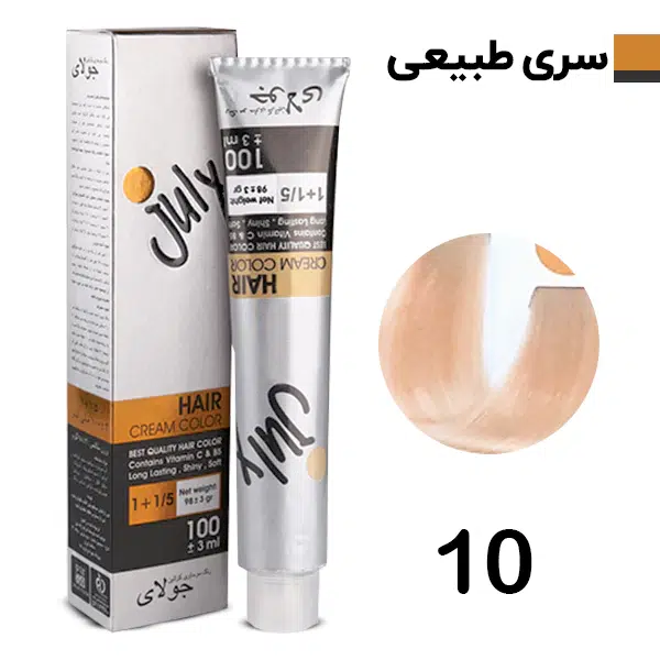 رنگ مو بلوند پلاتینه جولای Julay شماره 10