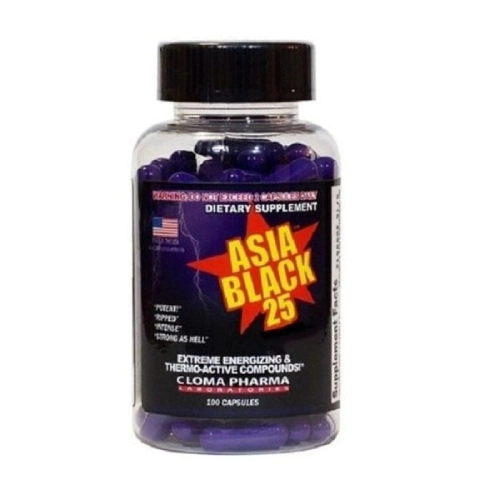 چربی سوز آسیا بلک 25 کلوما فارما Cloma Pharma Asia Black