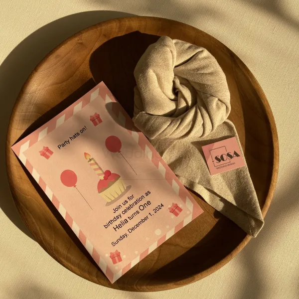کارت دعوت Pink Cupcake