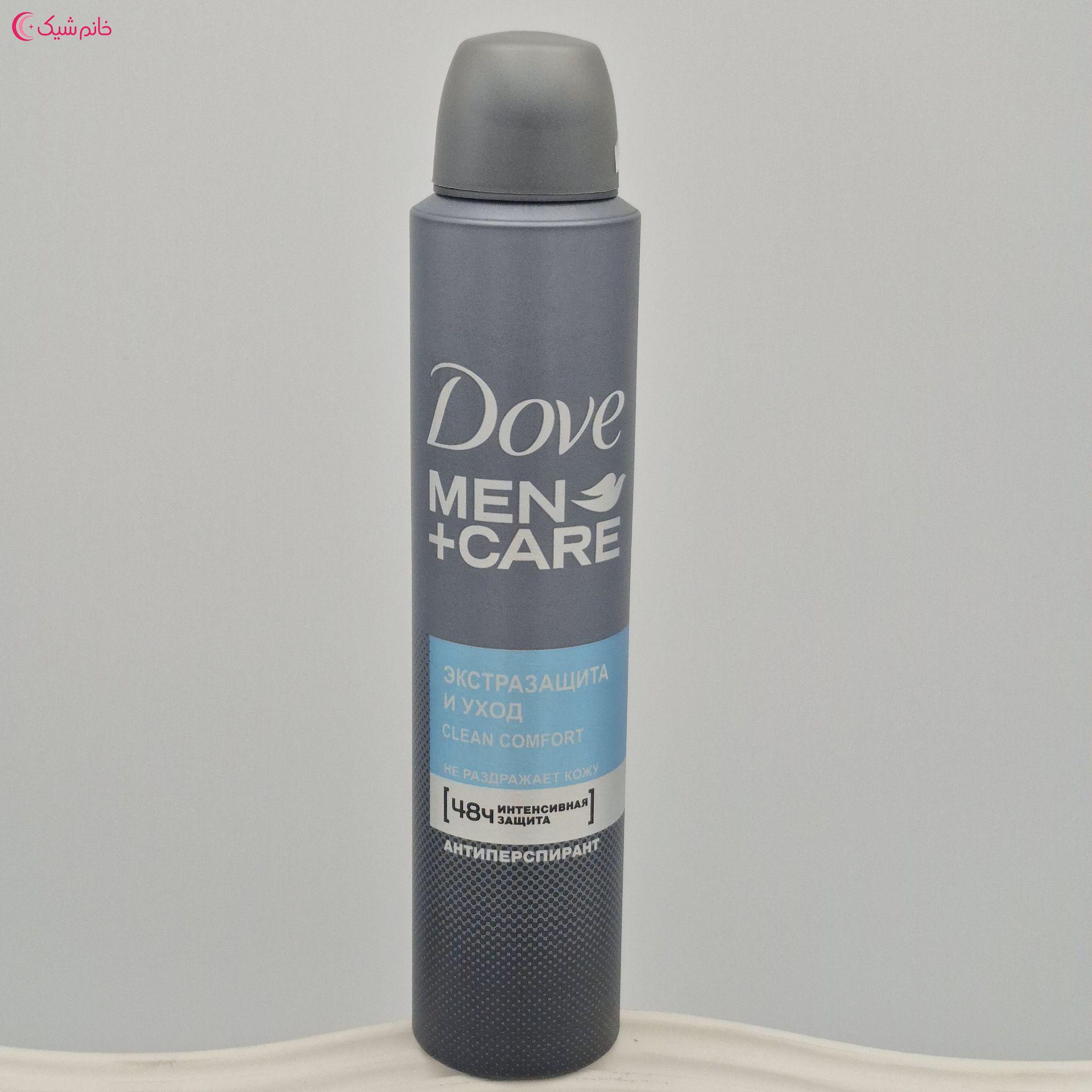 اسپری ضد تعریق داو اورجینال مدل Clean Comfort حجم 200میلی لیتر (Dove)