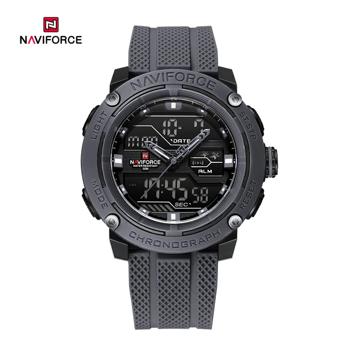 ساعت مچی مردانه نیوی فورس Naviforce nf7114 طوسی
