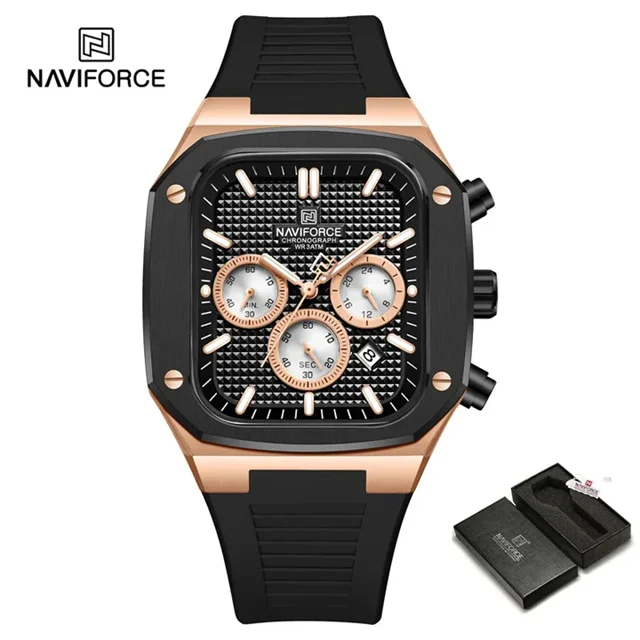 ساعت مچی مردانه نیوی فورس Naviforce NF 8037 RG/B/B