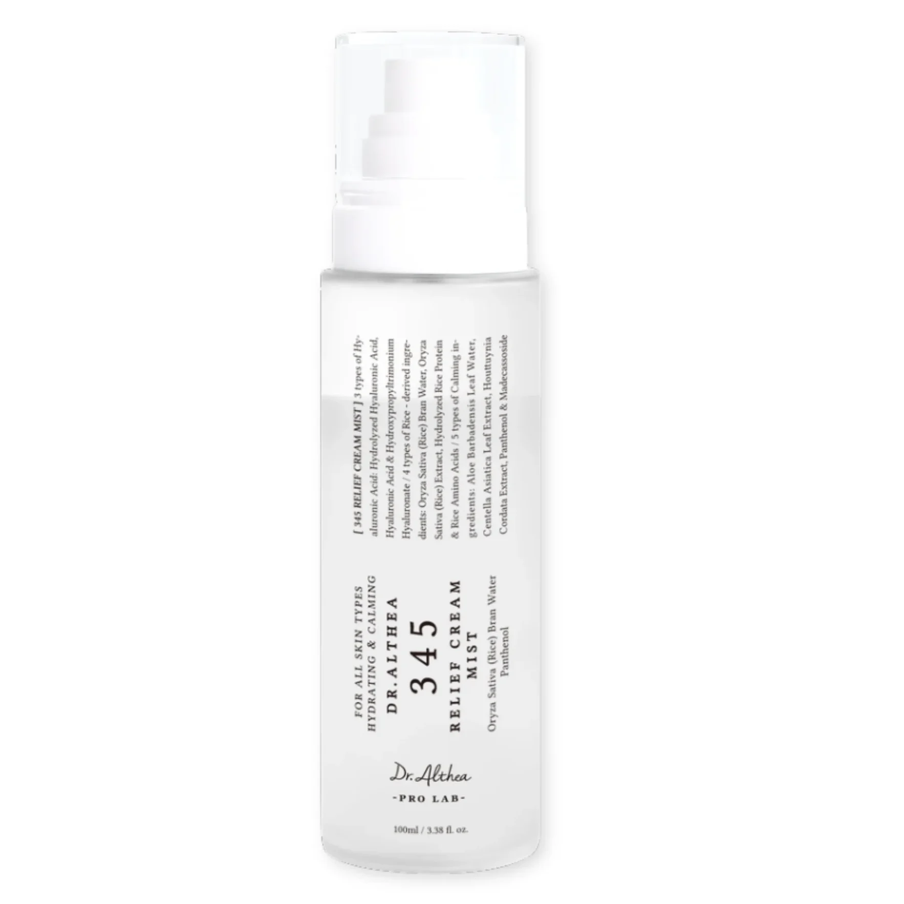 اسپری میست کرمی آبرسان شماره ۳۴۵ دکتر آلتیا(100 میل) Dr.Althea 345 Relief Cream Mist حجم ۱۰۰ میل | آبرسان، تسکیندهنده، تقویت سد دفاعی و رفع خشکی پوست