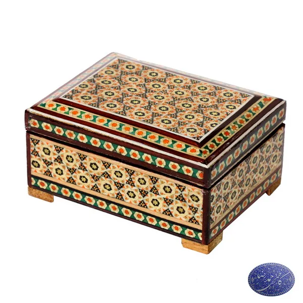 جعبه خاتم کاری 11*8 خاتم معمولی