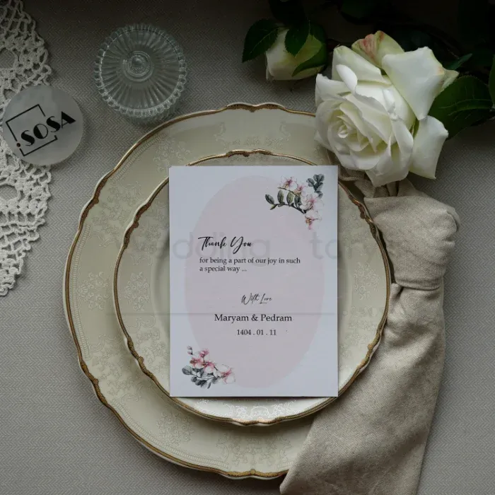 کارت ولکام Blush‑Oval Serenity