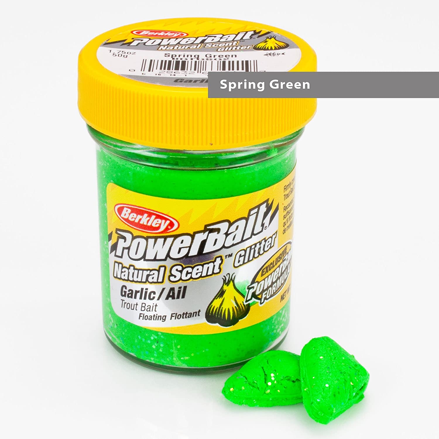 خمیر برکلی پاور بیت قزل آلا سیر ۱۲۹۰۵۷۵ Berkley PowerBait Spring Green Garlic