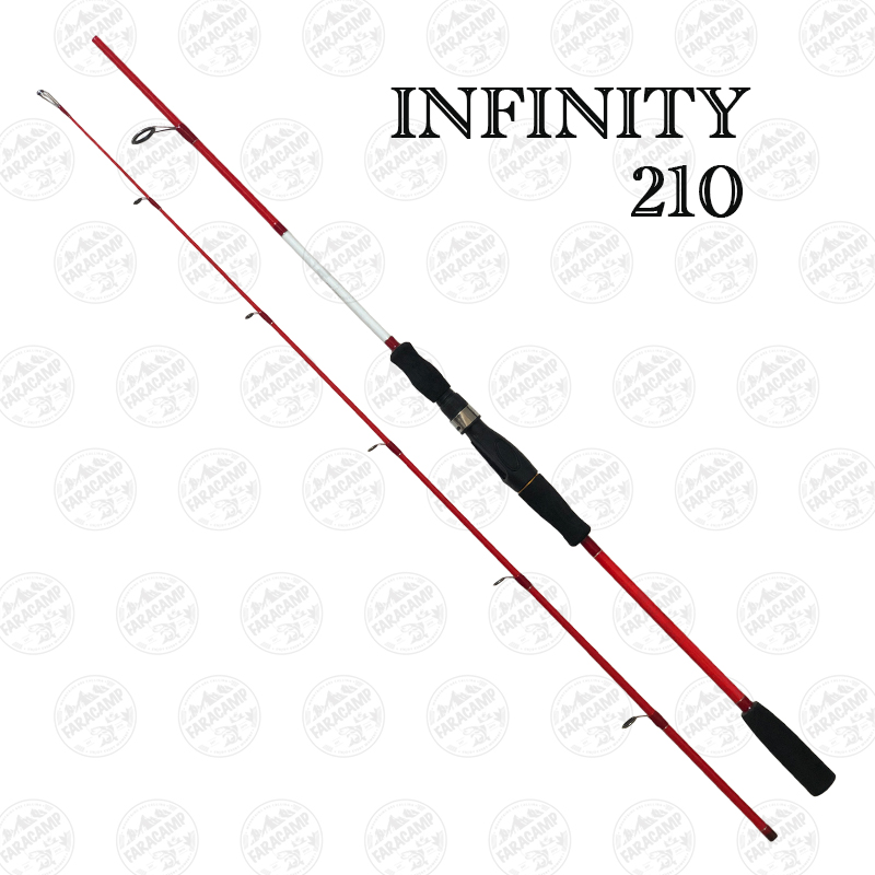 چوب ماهیگیری دو تکه قزلی ۲۱۰ سانتی متر INFINITY