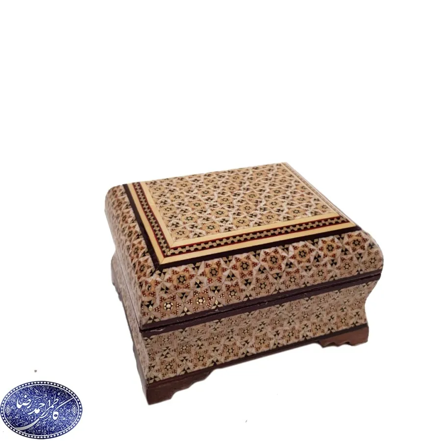 جعبه خاتم کاری بغل کاس توجیر کوچک کاظمی
