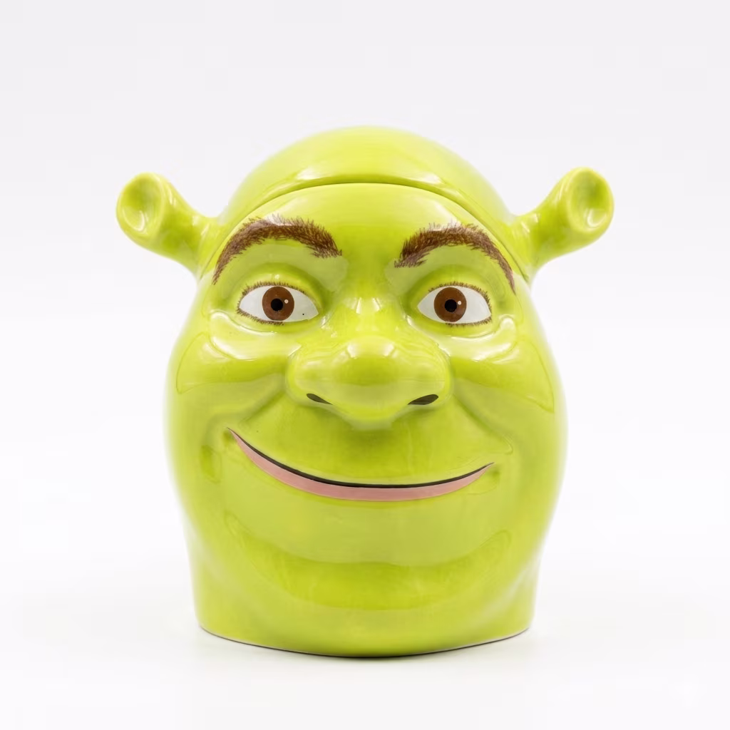 ماگ سرامیکی طرح شرک (Shrek) درپوشدار سه بعدی
