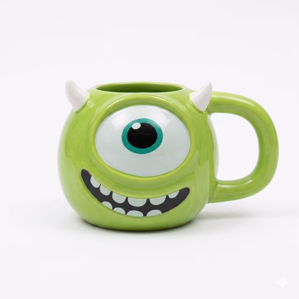 ماگ سرامیکی طرح مایک وازوفسکی (Mike Wazowski) سه بعدی فانتزی