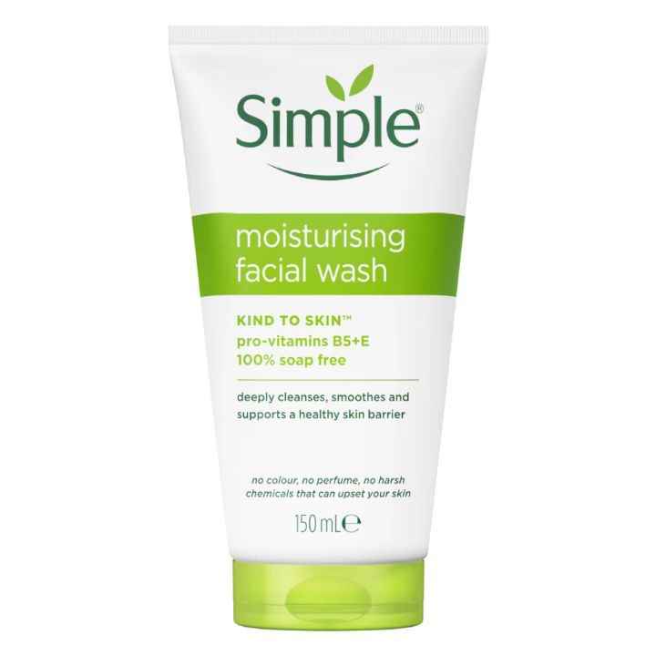 ژل شستشو صورت سیمپل مدل Moisturising | ژل شستشوی مرطوب کننده سیمپل مناسب پوست خشک و حساس