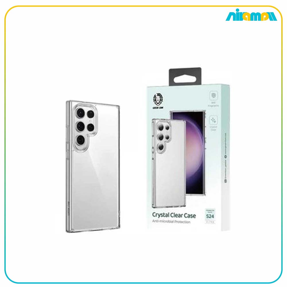 کاور شفاف گرین لاین مدل Crystal Clear مناسب برای گوشی موبایل سامسونگ S24 Ultra