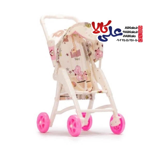 کالسکه اسباب بازی بیبی لند مدل پارچه ای