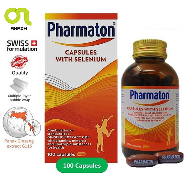 مولتی ویتامین فارماتون 100 عددی مدل ویت سلنیوم (تضمین اصالت)| Pharmaton multivitamin_اناژ