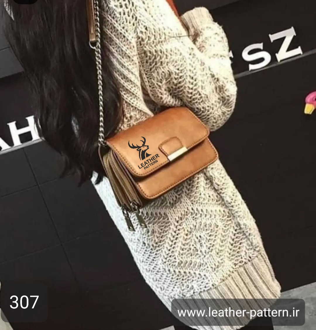 الگو کیف دوشی زنانه چرم کد F-307
