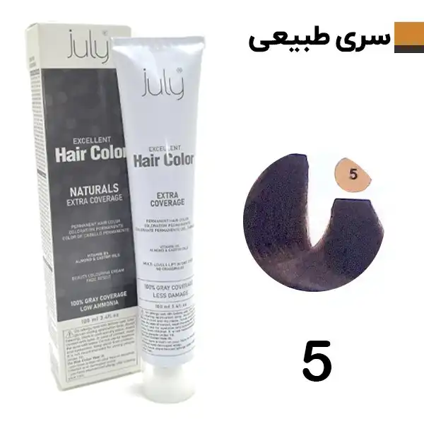 رنگ مو قهوه ای روشن جولای Julay شماره 5