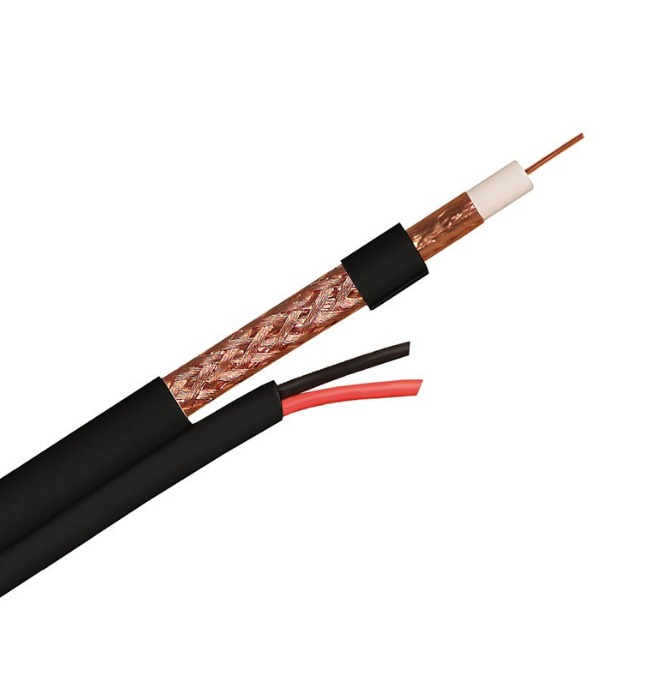 کابل تمام مس کواکسیال ترکیبی بغل برق RG59 (100متر)