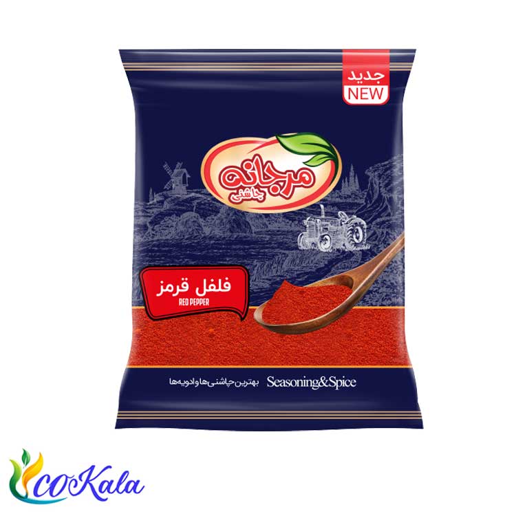 پودر فلفل قرمز سلفونی مرجانه 50گرم