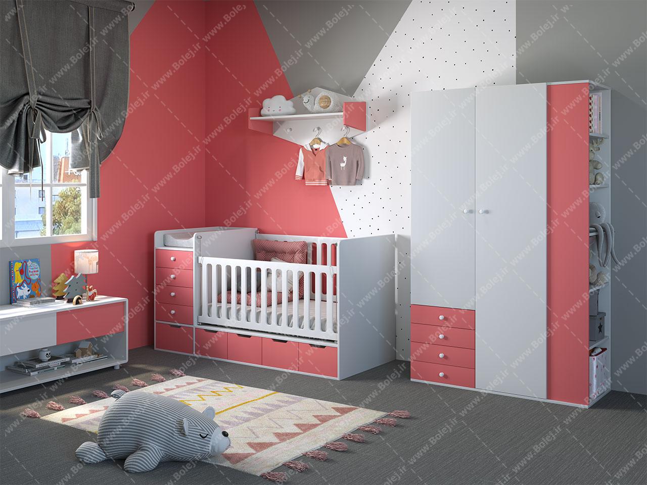 سرویس خواب کودک مدل نوین