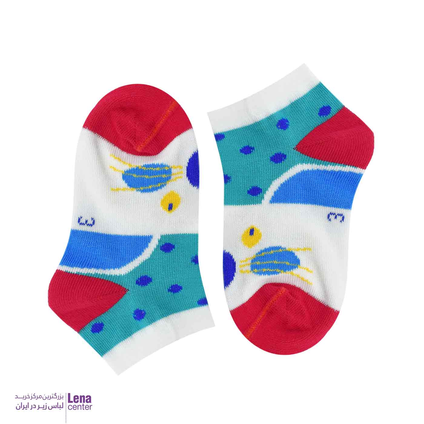 جوراب بچه گانه مچی توپی 3تا5سال