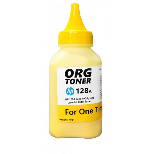 تونر یکبار شارژ کارتریج اچ پی 128A زرد Toner HP 128A Cartridge Yellow
