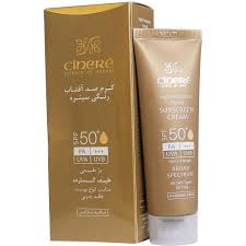 کرم ضدآفتاب بژ طبیعی سینره SPF50، حجم 50 میلی‌لیتر