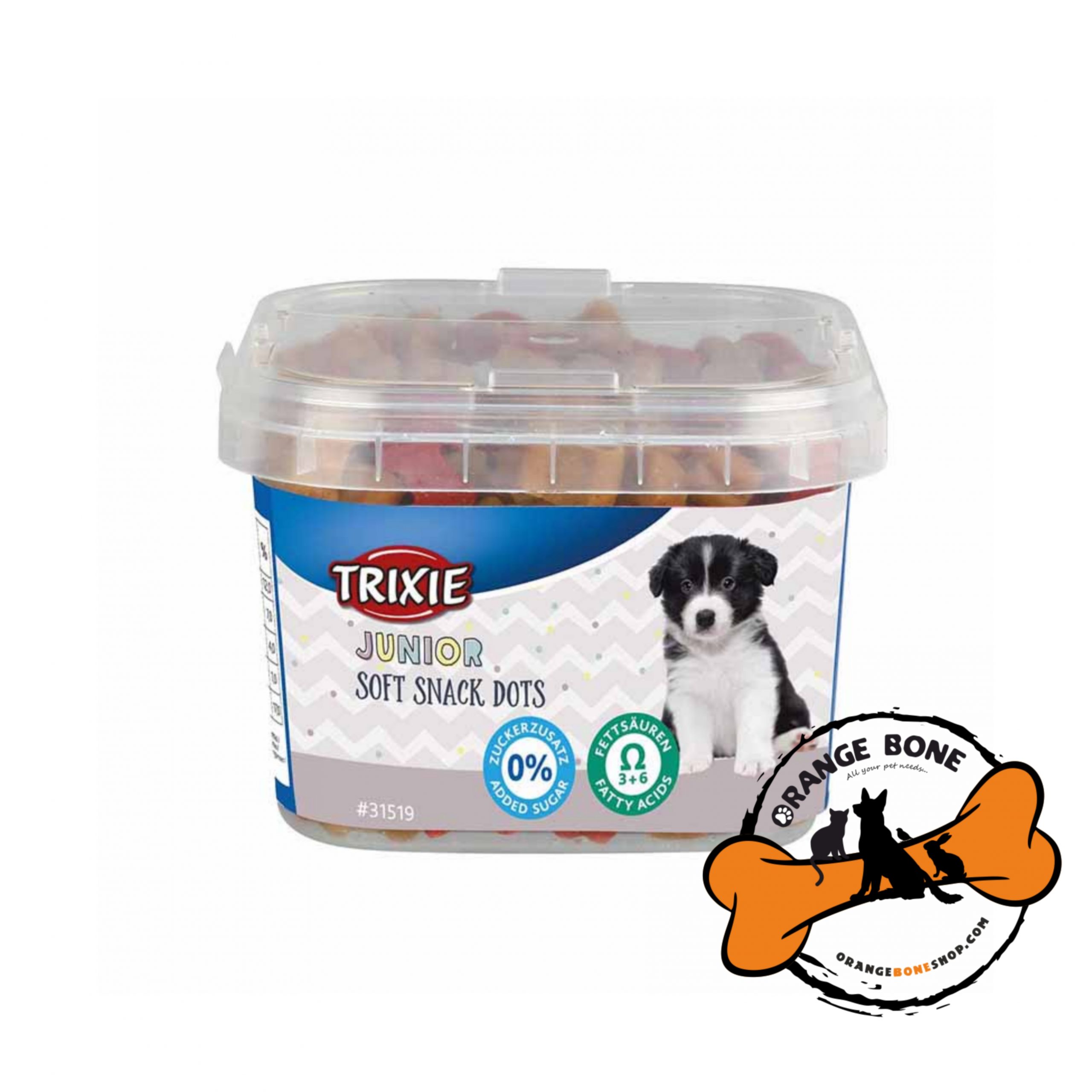 تشویقی نرم سگ جونیور تریکسی با طعم مرغ و گوشت (140 گرم)