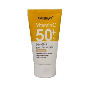 فلوئید ضد آفتاب SPF50 ویتامین سی بژ روشن ویتالیر حجم 50 میلی لیتر