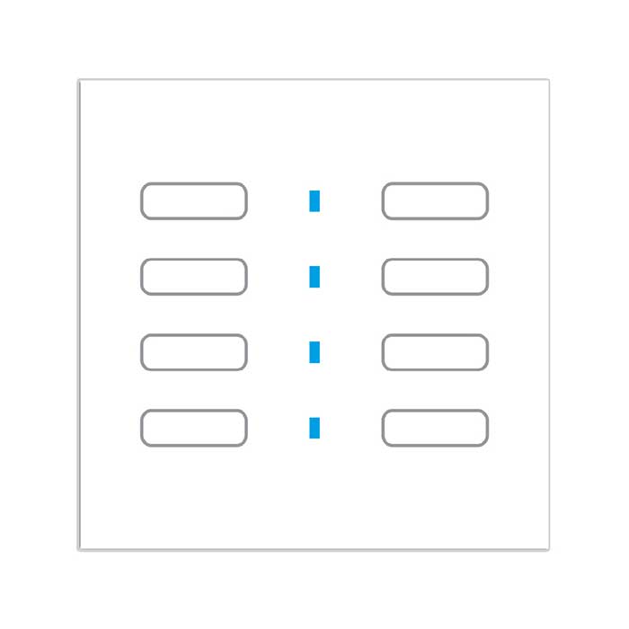کلید هوشمند سری QUBIK Electronic keypad 8 buttons - white