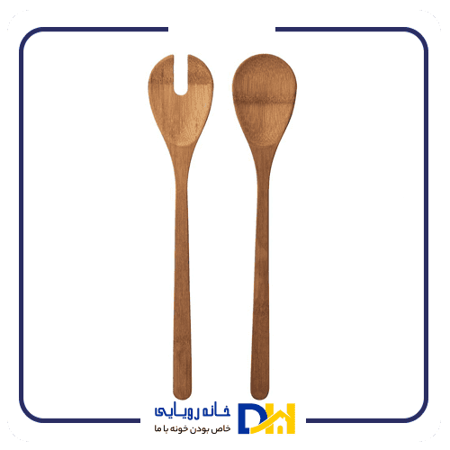 قاشق چنگال سالاد بامبو ایکیا GRONSAKER