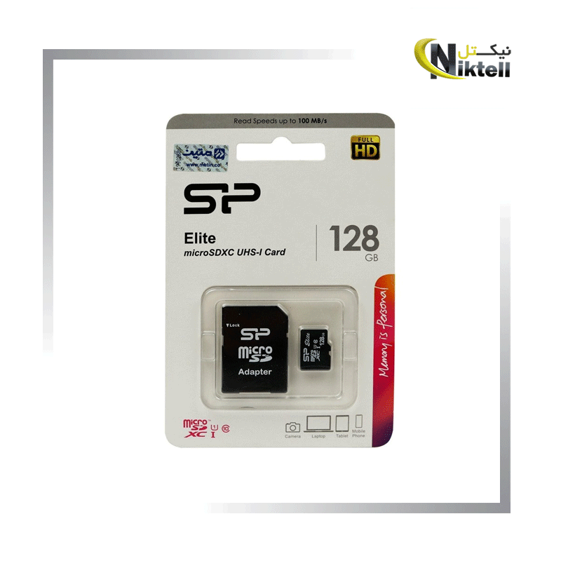 کارت حافظه microSD سیلیکون پاور 128 گیگابایت UHS-I U1 مدل SILICON POWER Elite