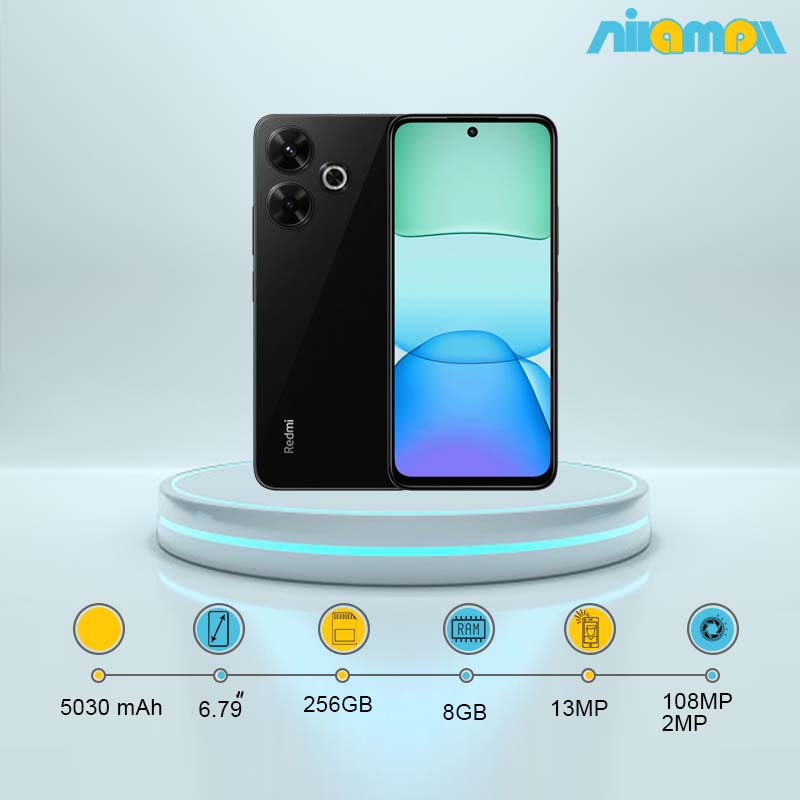 گوشی موبایل شیائومی مدل Redmi 13 4G ظرفیت 256 گیگابایت رم 8 گیگابایت