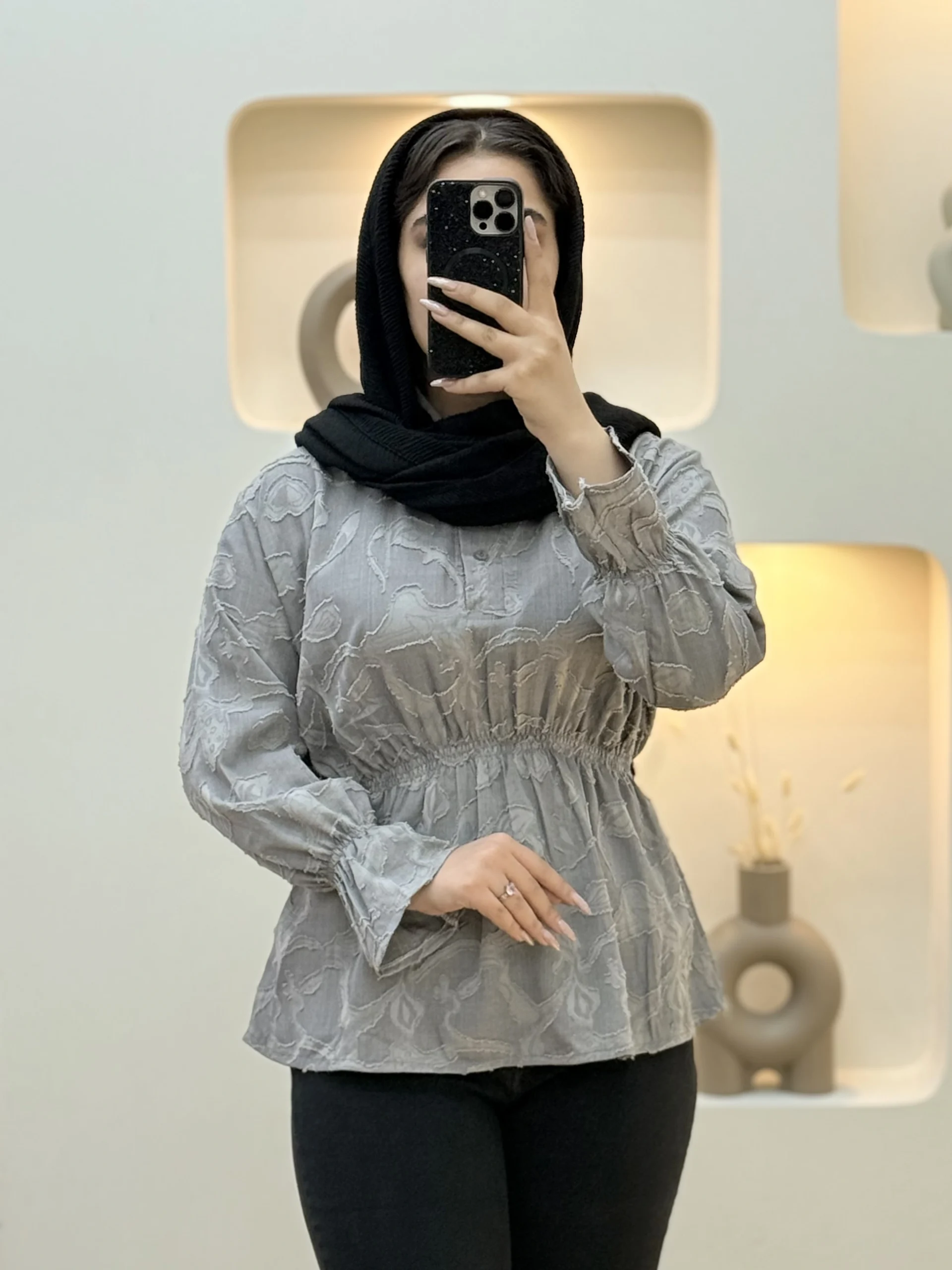 شومیز کمرکش گلدوزی-210292