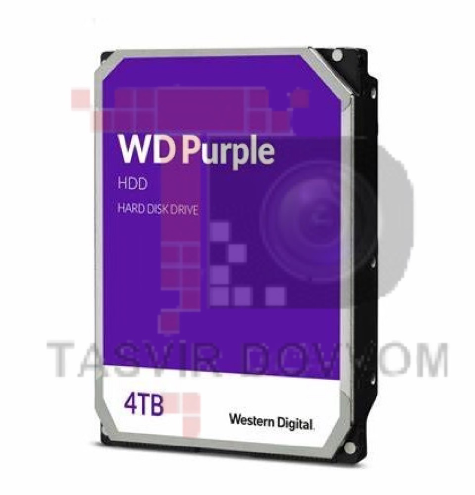 هارد وسترن دیجیتال بنفش 4ترابایت HDD WD 4 TB یکسال گارانتی شرکتی