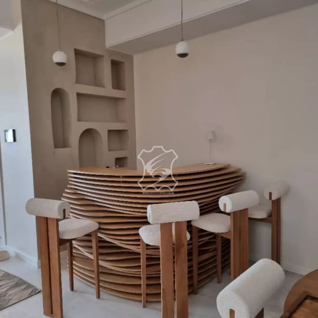 میز بار مدرن قوس و ال پیچ پارامتریک