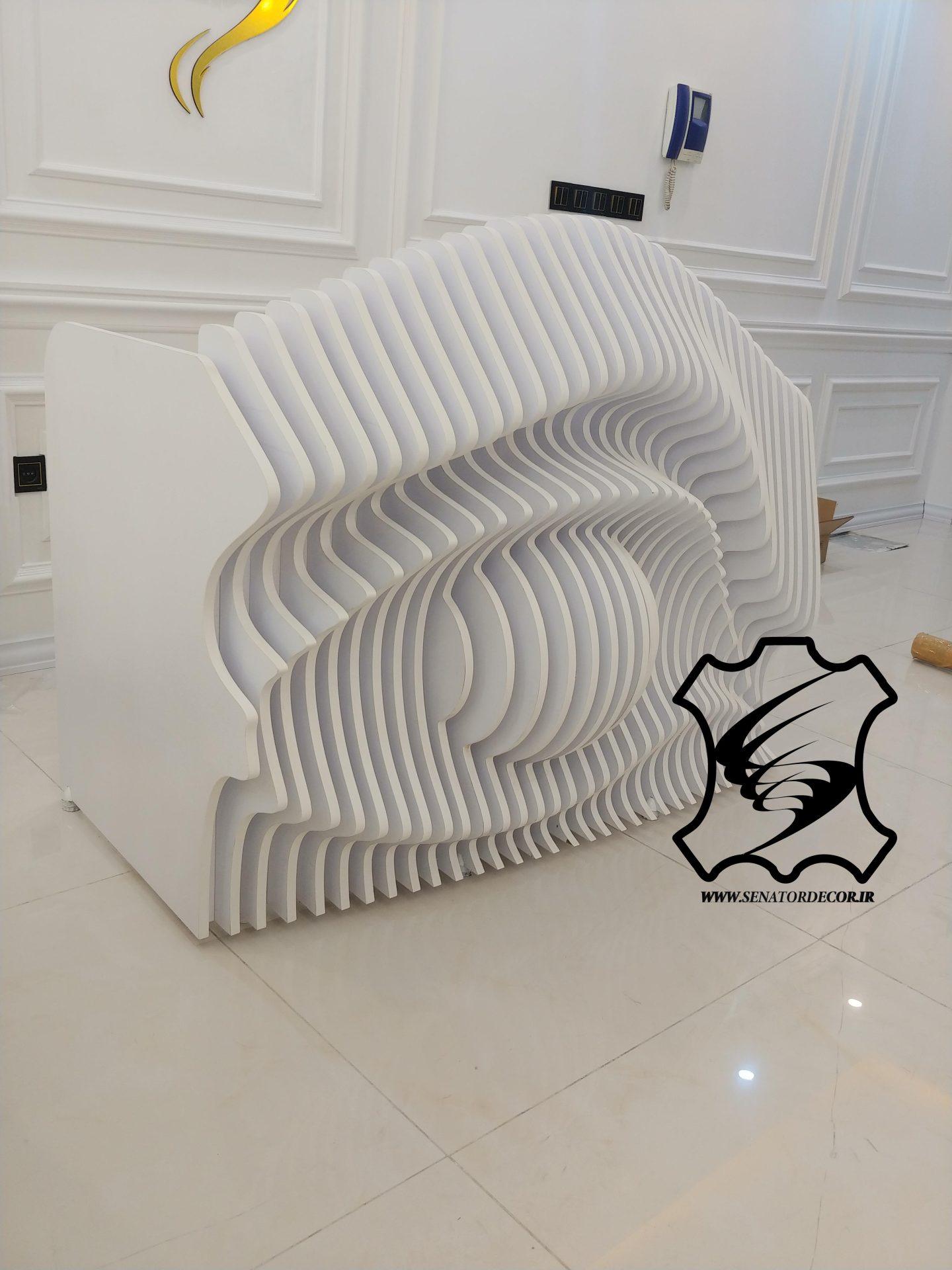 میز کانتر مدرن سالن زیبایی به سبک پارامتریک
