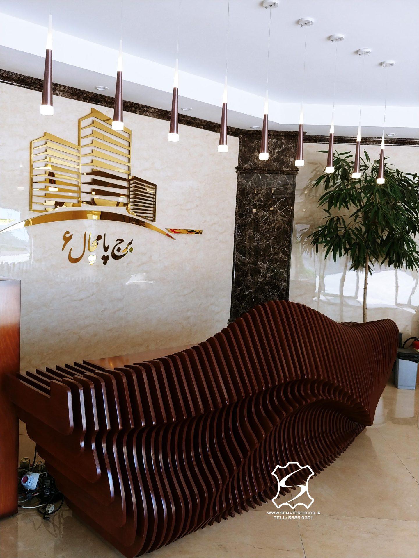 میز کانتر لابی هتلی مدرن به سبک سناتور دکور