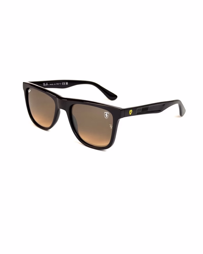 عینک آفتابی اسپرت ریبن فراری مدل RayBan RB4413-M Ferrari - فريم قهوه اي عدسي هايلايت قهوه اي فراري, 57mm