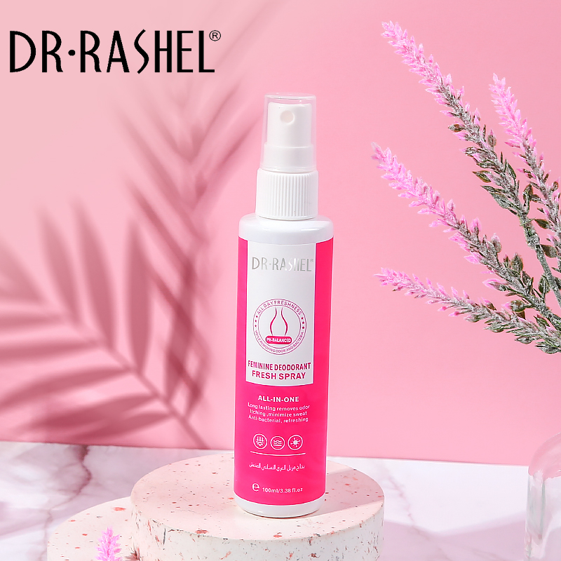 اسپری خوشبو کننده و ضدالتهاب واژن دکتر راشل 100میل DR.RASHEL Feminie Deodorant Fresh Spray