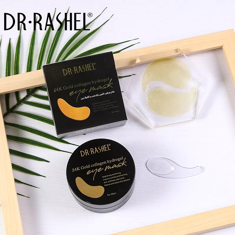 ماسک دور چشم طلا 24k رفع چروک دکتر راشل ( پچ دورچشم ) 60 عدد DR RASHEL 24k Gold Collagen Hydrogel Eye Mask