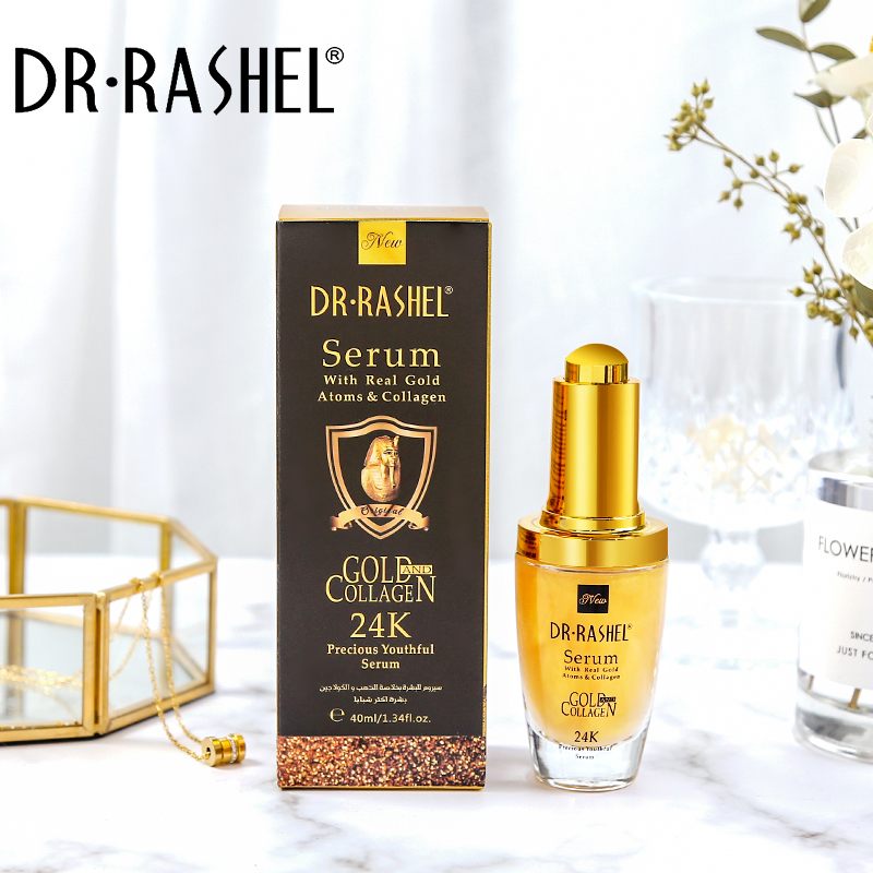 سرم طلا کلاژن دکتر راشل ضد پیری اورجینال 40میل DR.RASHEL Gold Collagen Serum