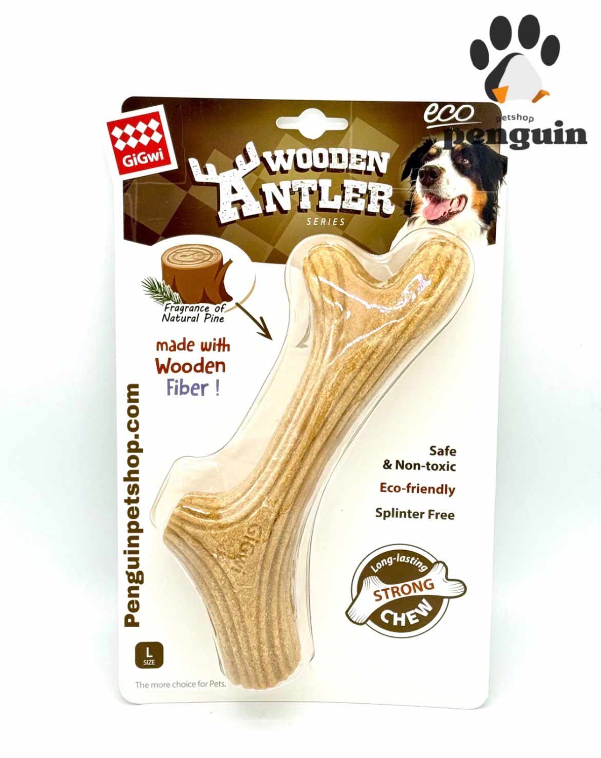تشویقی دندانی سگ مدل شاخه درخت فیبر دار گیگوی Gigwi size L