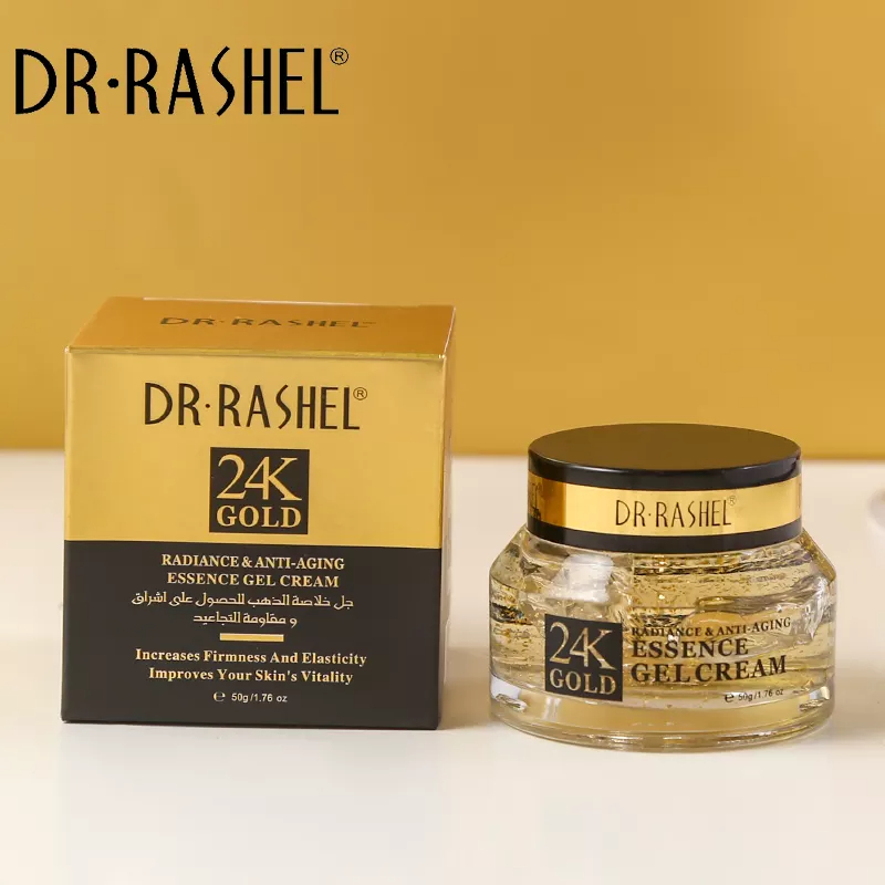 ژل کرم طلا 24 عیار دکتر راشل اورجینال50گرم DR.RASHEL 24K Gold Gel Cream