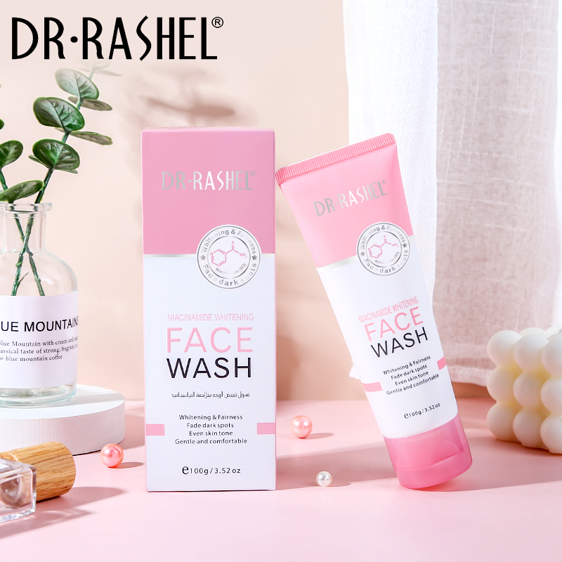 فیس واش نیاسینامید دکتر راشل سفید کننده اورجینال حجم100میل Dr Rashel Face Wash Niacinamide Whitening