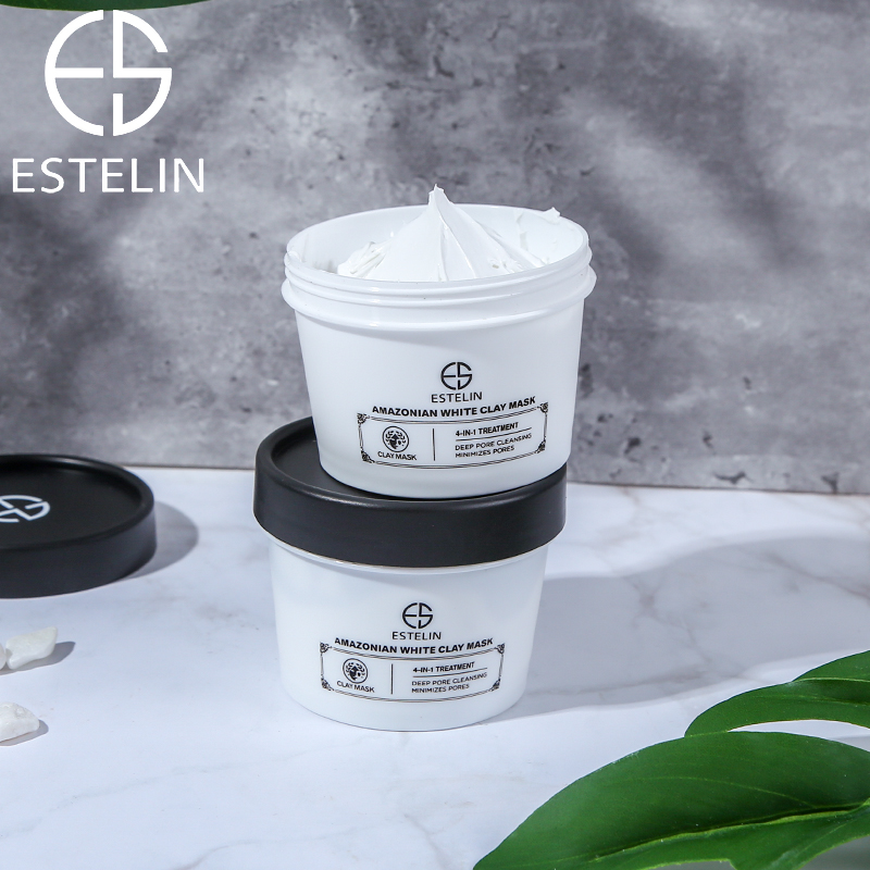 ماسک خاک رس سفید سم زدا قوی استلین حجم100گرم ESTELIN Amazonian White Clay Mask