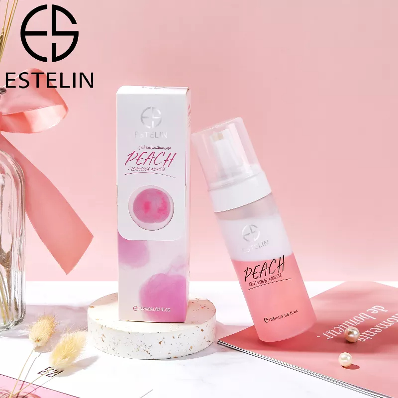 فوم شوینده صورت هلو استلین روشن کننده 135میل ESTELIN Peach Cleansing Mousse