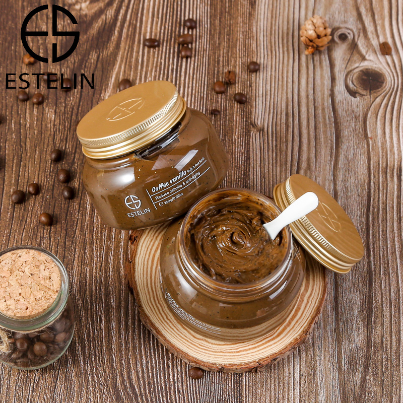 اسکراب قهوه و وانیل صورت و بدن استلین اورجینال250گرم ESTELIN Coffee Vanilla Body - Face Scrub