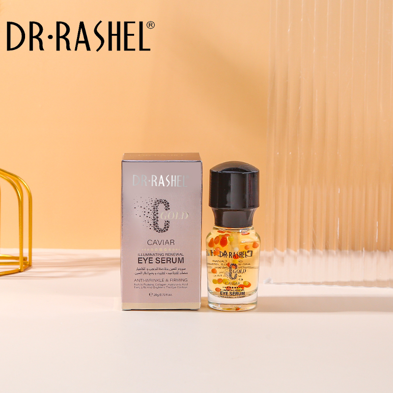 سرم دور چشم طلا خاویار دکتر راشل اورجینال 20میل DR.RASHEL Gold Caviar Eye Serum
